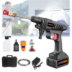 PELIFISH portable cordless car pressure washer gun battery wireless powered car washer PELIFISH portable cordless car pressure washer gun battery wireless powered car washer